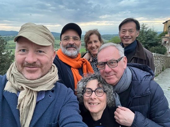 Andrew, Andreas, Stephanie, Wug, Il Borro, Italy, May 2022