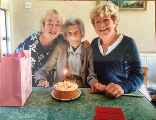Happy 94 th Birthday lovely Doris x with love. Joyce Chris Dianne & JoyceS