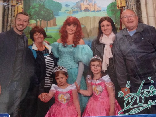 With our little princesses at Disneyland Paris