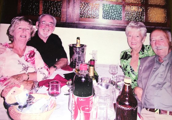 Margie, Jack Rene and Norman in Paris, one of the many holidays  they enjoyed together. RIP Norman, love Margie 