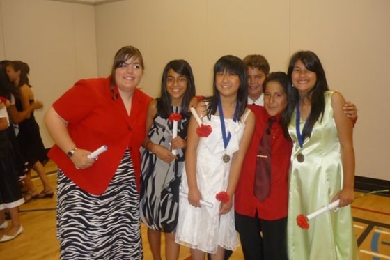 Elementary Graduation (Kimber, Jessica, Emily, Zach, Nevison, Chelsea)
