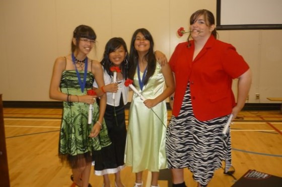 Elementary Graduation (Kristina, Esther, Chelsea, Kimber)