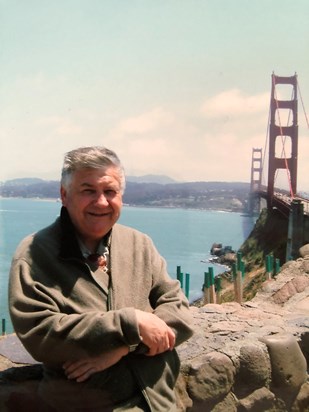 Ian at the Golden Gate Bridge, California trip (2002 or 2003!)