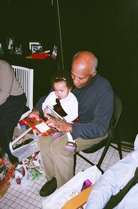 Ashley with Grandpa Xmas 2005