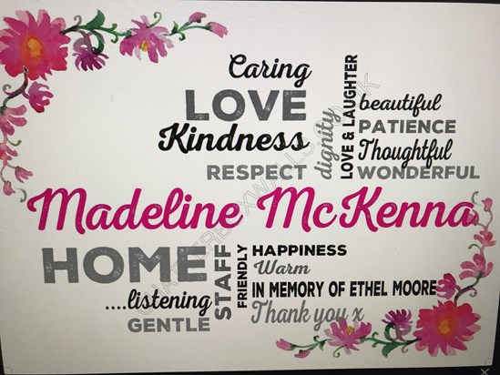 A gift for Madeline McKenna to remember Ethel x