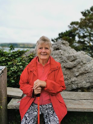 Taking a break at St Michael's Mount