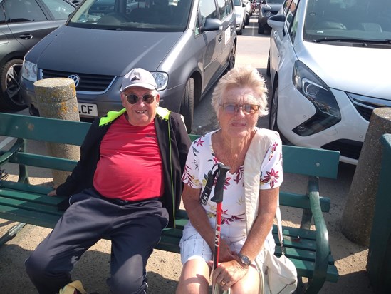 Taking a break after a day on the beach in Perranporth