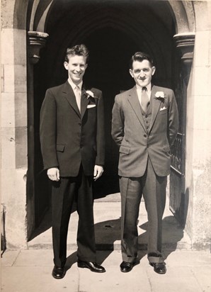 Dad and his best man Tom