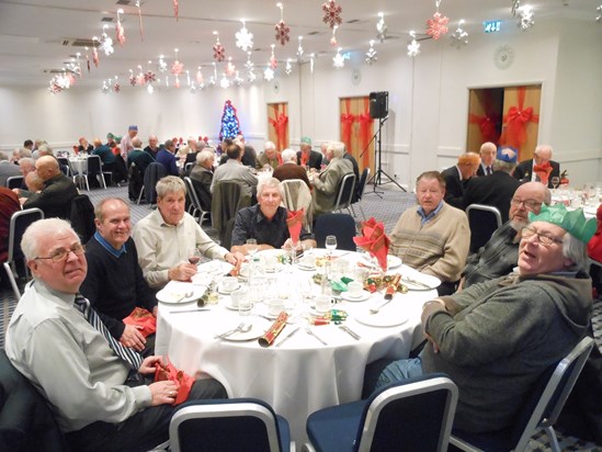 Ron at the Rayleigh Electricity Retired Employee Association Christmas Luncheon 2017 with colleagues