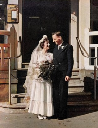 Mam and Dad's wedding day in 1951