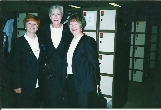 Mum, Grace and Audrey when the retired staff went back to the store to help 