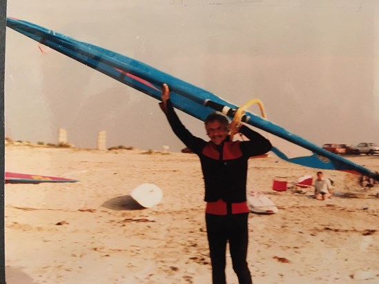 Preparing to windsurf