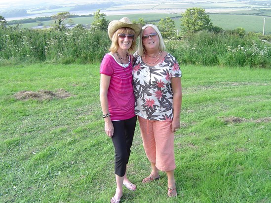 Kath & Roz in Cornwall 2007