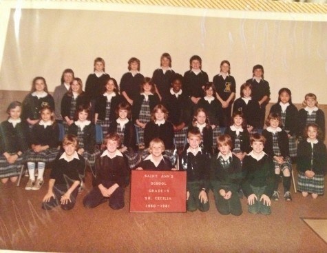 5th grade class at St. Anne School (third row, second from left)