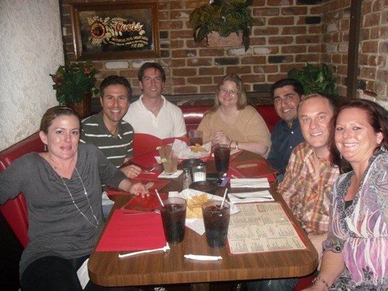 Jason and MHS friends Shannon, Jason Z., John, Ramona, Ali, and Anna, in Redondo Beach.
