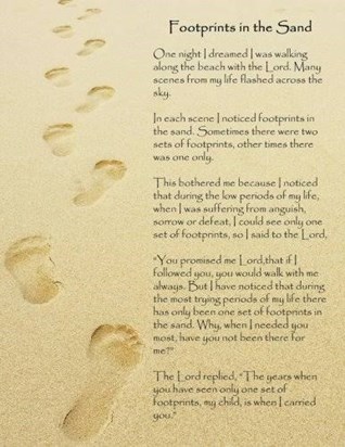 Footprints in the sand xxx 