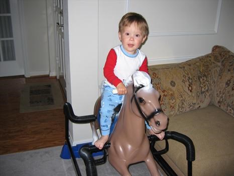 Caden on horse May 2006 