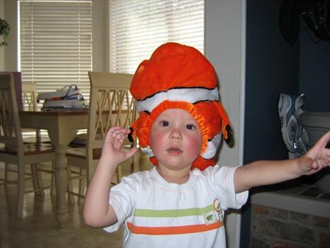 Caden with Nemo hat -May 2006 