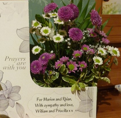 Prayer card Flowers
