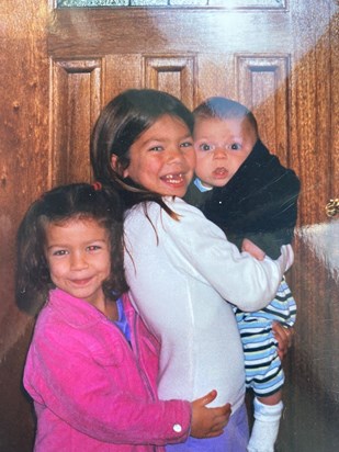 Daisy, Lily and baby Zach