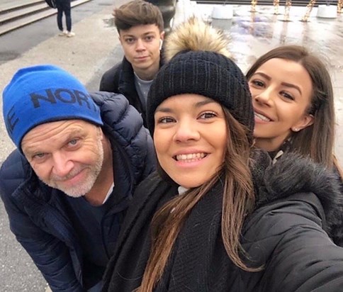 Craig, Zach, Lily and Daisy in Sweden