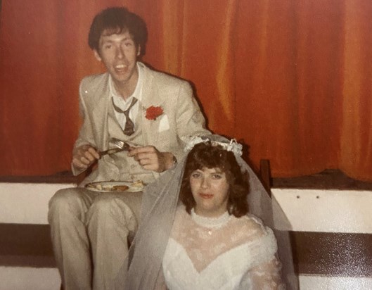 Dad and mum on their wedding day in 1985