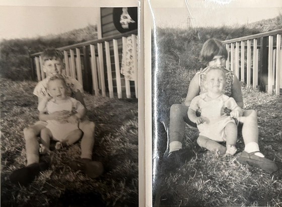 Dad with his brother Mike and sister Sandra