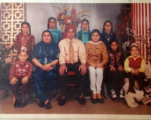 Mr Jagwant Singh Gill and the family he created in love with his soulmate and wife Balwinder Kaur x
