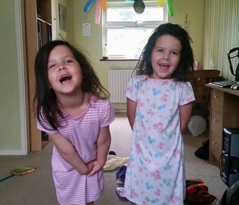 Your beautiful girls on their sixth birthday,they had a lovely day ??????????
