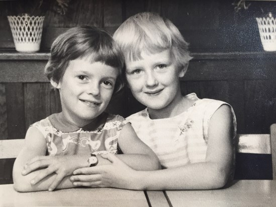 Sharon with her brother Ian