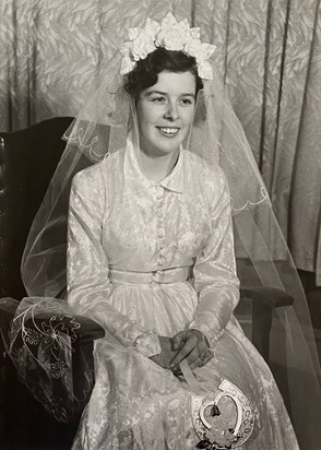 Jean on her wedding day 