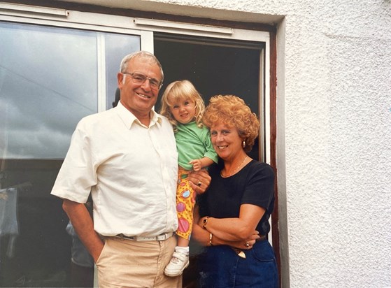 Sheila and Alex with Lucy.