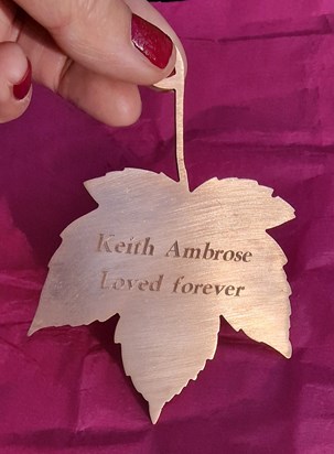 Leaf for Memory Tree at St Peters Hospice