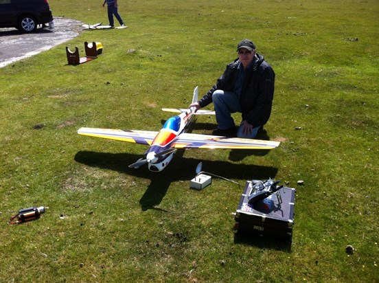 John Mee at Davidstow Model flying club