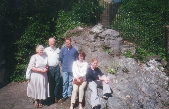 Grandma and Grandad with Chris,Janet and Rachel-2002