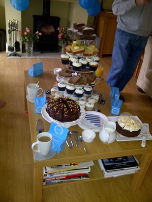 Cakes and coffee from our coffee morning last year