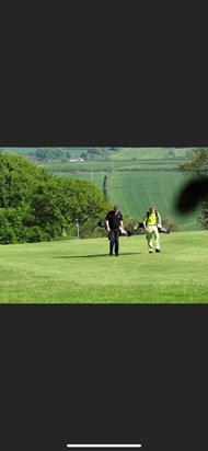 One of many occasions we strolled the fairways of wrangaton golf club together. This was your pro day where I shot my first under par round x 