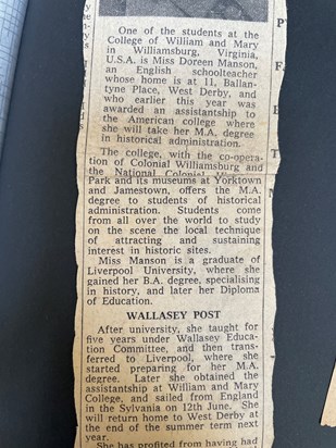 Newspaper clipping, 1962