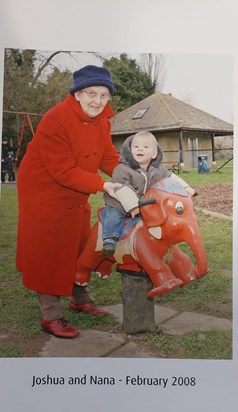 Fun at the park for Nana and Joshua