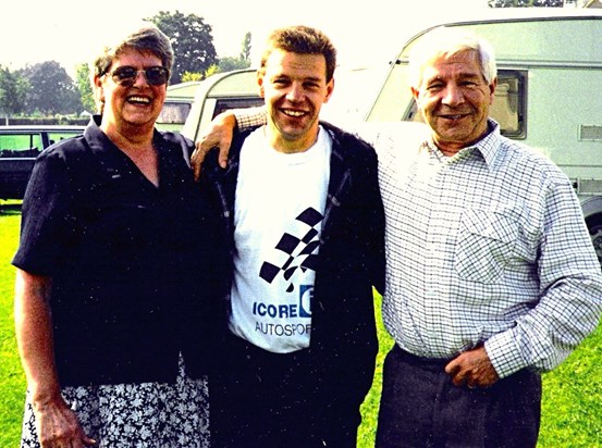 David  with Mum and Dad