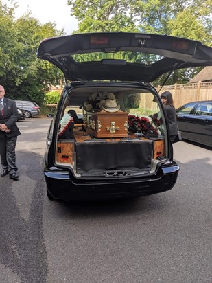 Dads Hat in Hearse