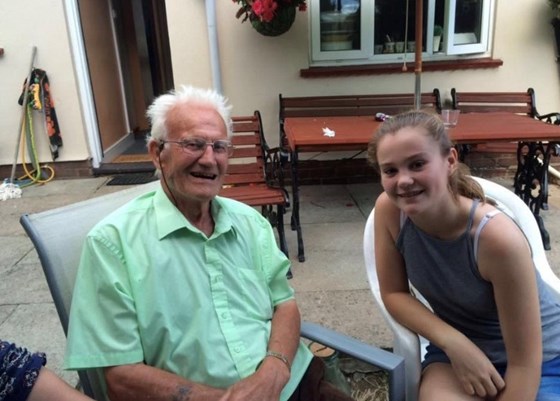 Holly (Great Granddaughter) and Ron