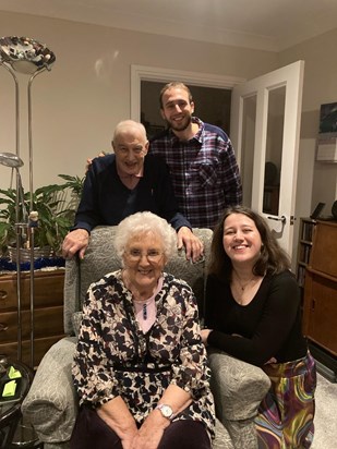 Family celebrating Christmas, Grandad, Tim, Nan & Hannah ❤️