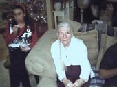 My mom sitting with her dear friend Lee on Christmas.