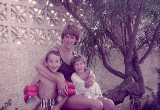 Jan with her two youngest children, Courtenay & Charlotte