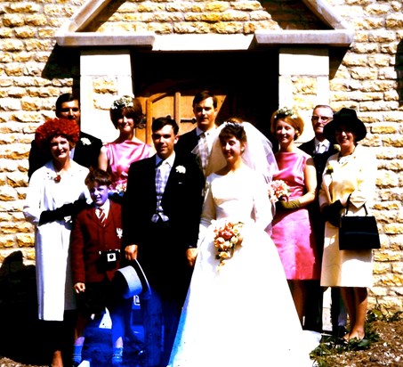 Jan as bridesmaid, July, 1963