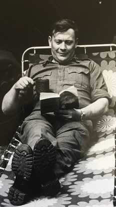 George in his army days