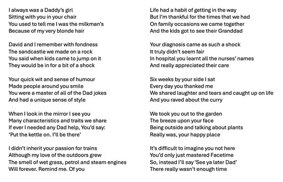 Poem for Dad