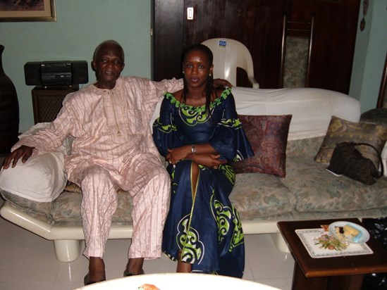 75th Birthday 2006, Daddy with Nnena Adeyemi-Bero