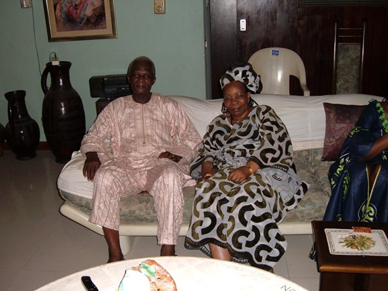 75th Birthday, Dad with Late Mrs Akinola